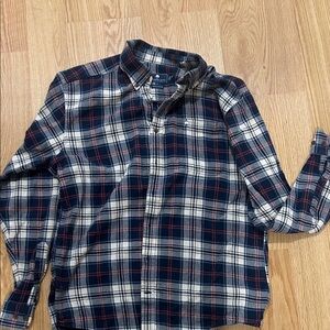 The Southern Shirt Company Plaid Button Down Shirt - Navy and Cream